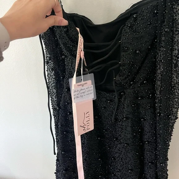 Oh Polly black dress NWT - Picture 4 of 5
